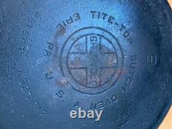 Four en fonte vintage antique Griswold No. 9 Tite-Top avec couvercle facile à nettoyer