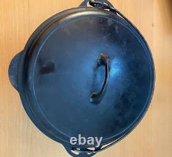 Four en fonte vintage antique Griswold No. 9 Tite-Top avec couvercle facile à nettoyer