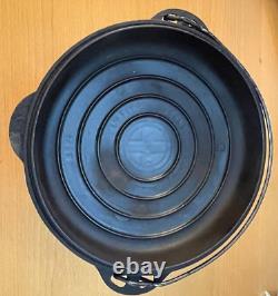 Four en fonte vintage antique Griswold No. 9 Tite-Top avec couvercle facile à nettoyer
