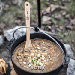 Four hollandais en fonte Petromax pour feu de camp ou cuisine à la maison, base plate