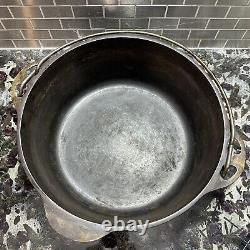 GRISWOLD Tite Top FOUROIR Néerlandais #8 1278c Fonte Plat Pas de Couvercle Fonte Années 1930