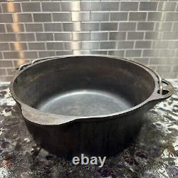 GRISWOLD Tite Top FOUROIR Néerlandais #8 1278c Fonte Plat Pas de Couvercle Fonte Années 1930