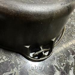 GRISWOLD Tite Top FOUROIR Néerlandais #8 1278c Fonte Plat Pas de Couvercle Fonte Années 1930