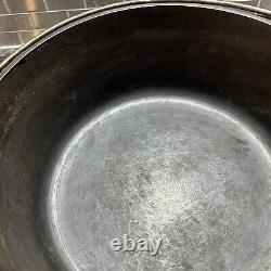 GRISWOLD Tite Top FOUROIR Néerlandais #8 1278c Fonte Plat Pas de Couvercle Fonte Années 1930