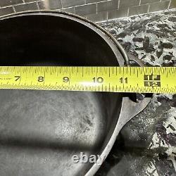 GRISWOLD Tite Top FOUROIR Néerlandais #8 1278c Fonte Plat Pas de Couvercle Fonte Années 1930