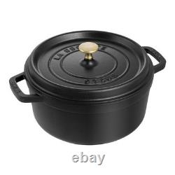 Grande Vente de Cocotte en Fonte Staub 4 qt, Ronde, Multicolore, LIVRAISON GRATUITE