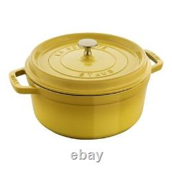 Grande Vente de Cocotte en Fonte Staub 4 qt, Ronde, Multicolore, LIVRAISON GRATUITE