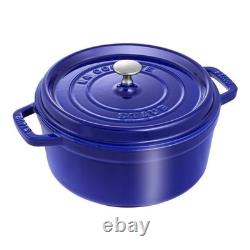 Grande Vente de Cocotte en Fonte Staub 4 qt, Ronde, Multicolore, LIVRAISON GRATUITE