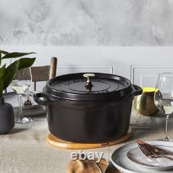 Grande Vente de Cocotte en Fonte Staub 4 qt, Ronde, Multicolore, LIVRAISON GRATUITE
