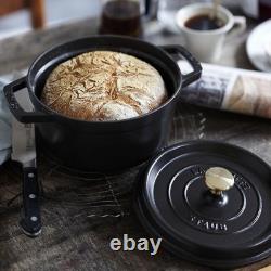 Grande Vente de Cocotte en Fonte Staub 4 qt, Ronde, Multicolore, LIVRAISON GRATUITE