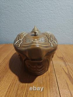 Grande cocotte en fonte Staub de 5 qt avec couvercle, rôtissoire d'occasion, rare