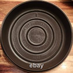 Griswold 1278 Faitout en Fonte N°8, Grand Logo en Bloc, Couvercle avec Logo Bouton, vers 1950