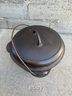 Griswold #8 Faitout 1278D avec couvercle auto-arrosant facile à nettoyer 1288 Erie PA