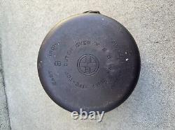 Griswold #8 Faitout 1278D avec couvercle auto-arrosant facile à nettoyer 1288 Erie PA