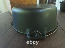 Griswold #8 Faitout en Fonte avec Grand Logo en Blocs et Couvercle Assorti Rénové