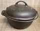 Griswold Cocotte En Fonte No. 7 Avec Couvercle Et Trivet Logo Big Block