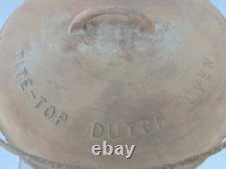 Griswold Grande Logo Fonte #10 Cocotte Hollandaise Erie 835 avec Couvercle 2553 + Trivet, 1920