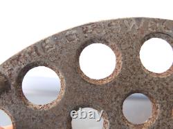 Griswold Grande Logo Fonte #10 Cocotte Hollandaise Erie 835 avec Couvercle 2553 + Trivet, 1920