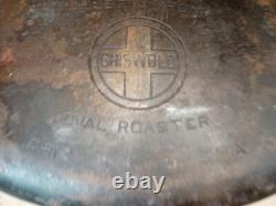 Griswold N° 7 Rôtissoire Ovale Faitout en Fonte Couvercle 647 & 648A avec Trivet 276