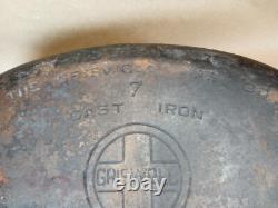 Griswold N° 7 Rôtissoire Ovale Faitout en Fonte Couvercle 647 & 648A avec Trivet 276