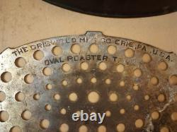 Griswold N° 7 Rôtissoire Ovale Faitout en Fonte Couvercle 647 & 648A avec Trivet 276