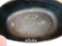 Griswold N° 7 Rôtissoire Ovale Faitout en Fonte Couvercle 647 & 648A avec Trivet 276