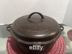 Griswold No. 8 Casserole à Couverture Serrée W 1288A Couvercle Auto-Arrosant Logo Petit Bloc