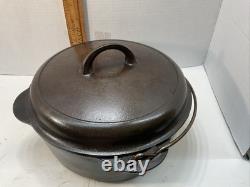 Griswold n° 8 Faitout en fonte avec couvercle auto-arrosant