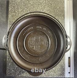 Griswold n° 8 Tite-Top cocotte néerlandaise 1278 avec couvercle et trépied 206 en fonte