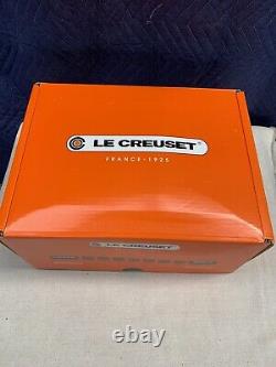 LE CREUSET 2 en 1 Doufeu en fonte avec couvercle de grill ovale 7 1/4 BLEU