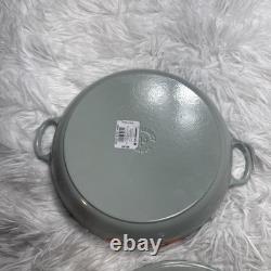 LE CREUSET 30 Cocotte Française Avec Couvercle En Rare Gris Pastel Fabriqué En France Neuf