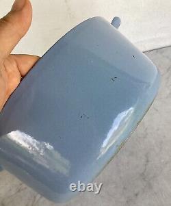 LE CREUSET 3,5 Quart Cocotte Bleue Claire Avec Couvercle #22 Couleur Rare