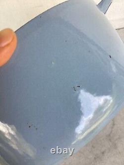 LE CREUSET 3,5 Quart Cocotte Bleue Claire Avec Couvercle #22 Couleur Rare