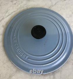 LE CREUSET 3,5 Quart Cocotte Bleue Claire Avec Couvercle #22 Couleur Rare