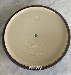 LE CREUSET 3,5 Quart Cocotte Bleue Claire Avec Couvercle #22 Couleur Rare