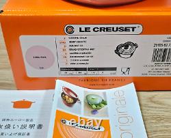LE CREUSET Cocotte en fonte en forme de cœur D'amour 2L ROSE COQUILLAGE NIB