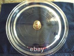LN Staub La Coccotte Ronde #24 Blanche 4Qt Faitout Ronde en Fonte avec Couvercle en Verre