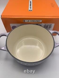 La Cocotte Ronde Le Creuset BLUE BELL, Bouton en Forme d'Ours, en Fonte, 5,5 L, 1 Qt, Avec Boîte
