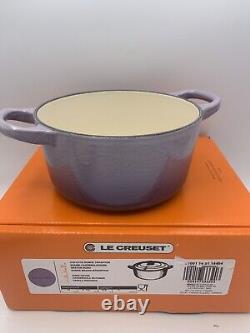 La Cocotte Ronde Le Creuset BLUE BELL, Bouton en Forme d'Ours, en Fonte, 5,5 L, 1 Qt, Avec Boîte