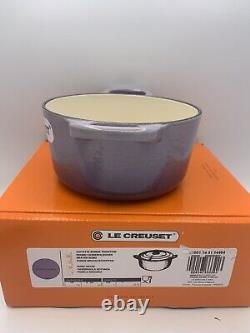 La Cocotte Ronde Le Creuset BLUE BELL, Bouton en Forme d'Ours, en Fonte, 5,5 L, 1 Qt, Avec Boîte