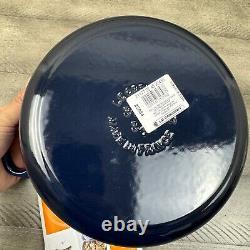 La Cocotte Ronde en Fonte Émaillée Le Creuset Signature 3 1/2 Qt. Bleu Lapis OB