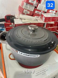 La Cocotte Ronde en Fonte Émaillée Le Creuset Signature, 7.25 L, Huitre