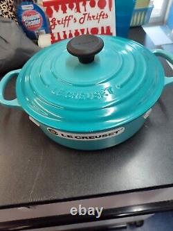 La Cocotte Ronde en Fonte Le Creuset de 4,5 litres, couleur Teal