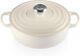 La Cocotte Ronde En Fonte Signature Le Creuset De 3-1/2 Quarts Meringue