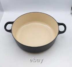 La Cocotte en Fonte Émaillée Le Creuset Signature #24 Noir Mat 3 1/2 QT NEUF
