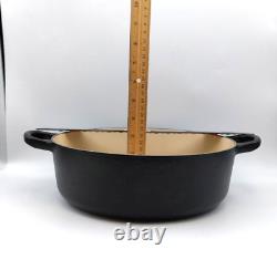 La Cocotte en Fonte Émaillée Le Creuset Signature #24 Noir Mat 3 1/2 QT NEUF