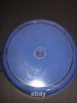 La Cocotte en fonte émaillée Le Creuset BLEUE #26 Fabriquée en France Vintage 5,5 litres