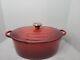 La Cocotte Ovale Classique Le Creuset Rouge 6,75 Litres En Excellent état #31