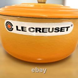 Le Creuset 20 cm 7,9 Cocotte ronde fleur d’oranger en fonte émaillée, faitout hollandais