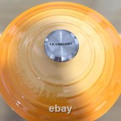 Le Creuset 20 cm 7,9 Cocotte ronde fleur d’oranger en fonte émaillée, faitout hollandais